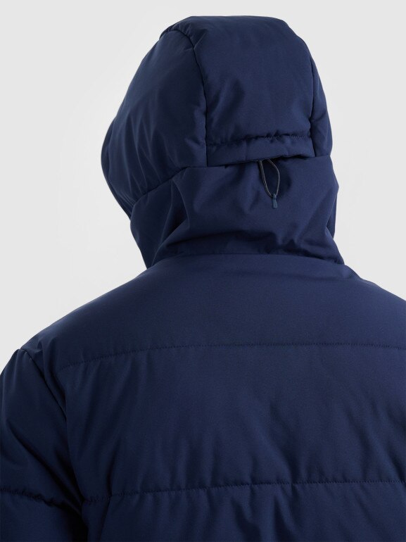 Męska kurtka puchowa 4F 4FRAW25TDJAM0794 - granatowa