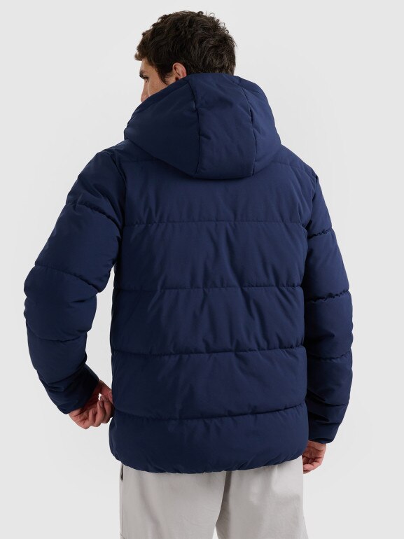 Męska kurtka puchowa 4F 4FRAW25TDJAM0794 - granatowa