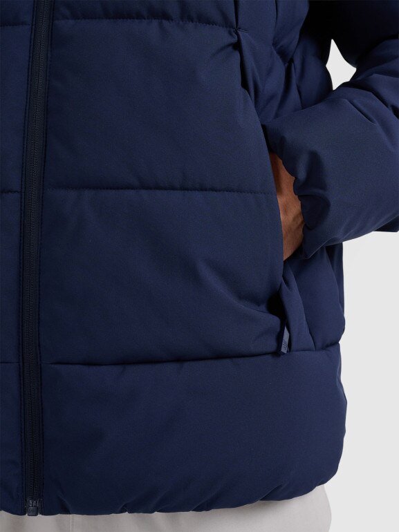 Męska kurtka puchowa 4F 4FRAW25TDJAM0794 - granatowa