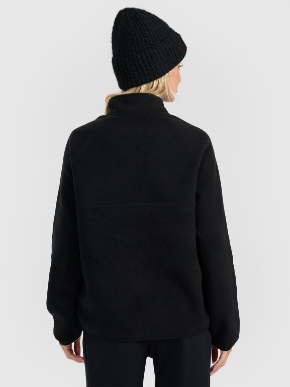 Damski polar oversize 4F 4FRAW25TFLEF450 - czarny