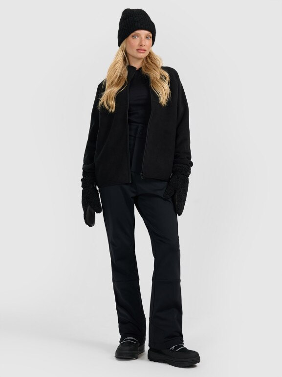 Damski polar oversize 4F 4FRAW25TFLEF450 - czarny