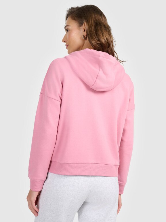 Damska bluza rozpinana z kapturem 4F 4FRAW25TSWSF2776 - różowa
