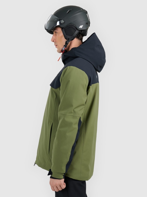 Męska kurtka narciarska 4F 4FRAW25TTJAM1080 - khaki
