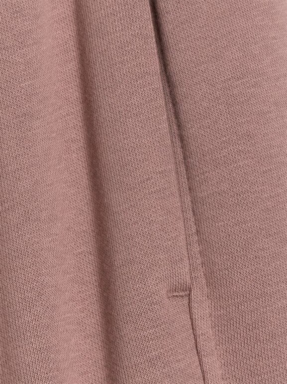 Damskie spodnie dresowe z szerokimi nogawkami 4F 4FRAW25TTROF1614 - brązowe