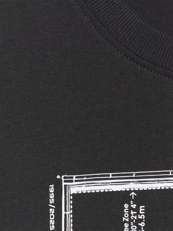 Męski t-shirt z nadrukiem 4F 4FRAW25TTSHM3236 - czarny