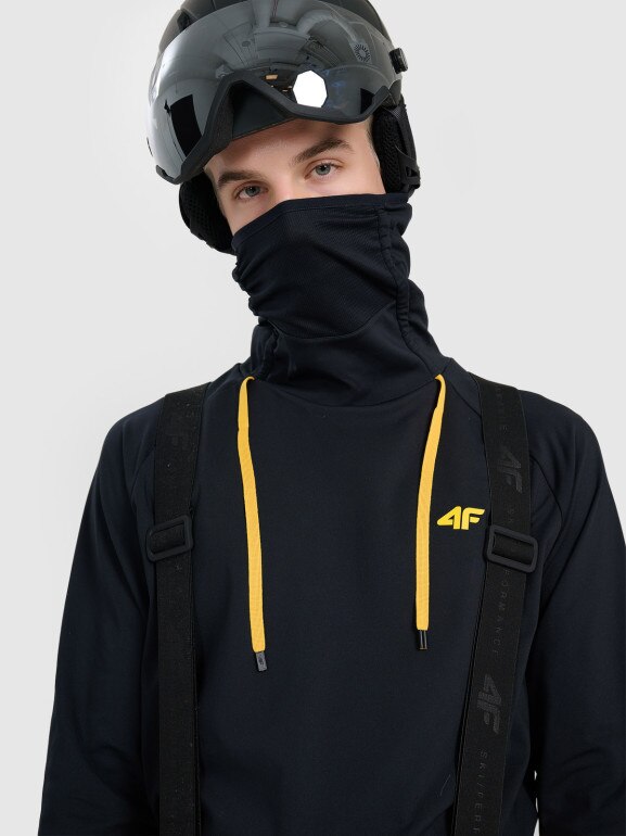 Męska bielizna termiczna ocieplana (góra) 4F 4FRAW25UBRUM117 - czarna