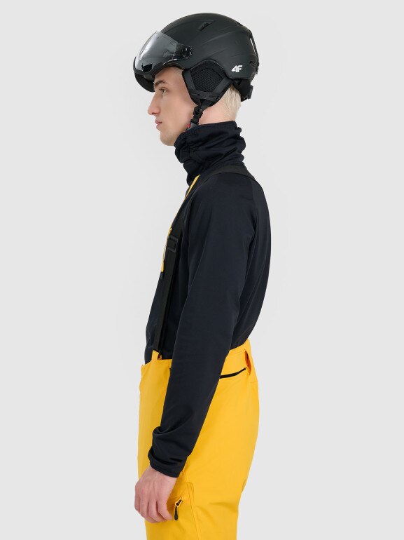 Męska bielizna termiczna ocieplana (góra) 4F 4FRAW25UBRUM117 - czarna