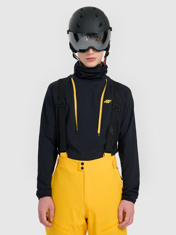 Męska bielizna termiczna ocieplana (góra) 4F 4FRAW25UBRUM117 - czarna