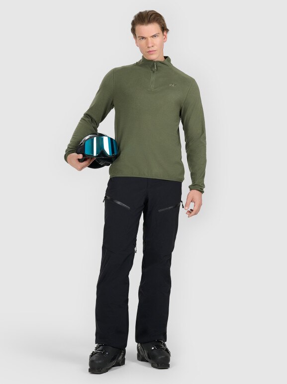 Męska bielizna termiczna (góra) 4F 4FRAW25UFLEM082 - khaki