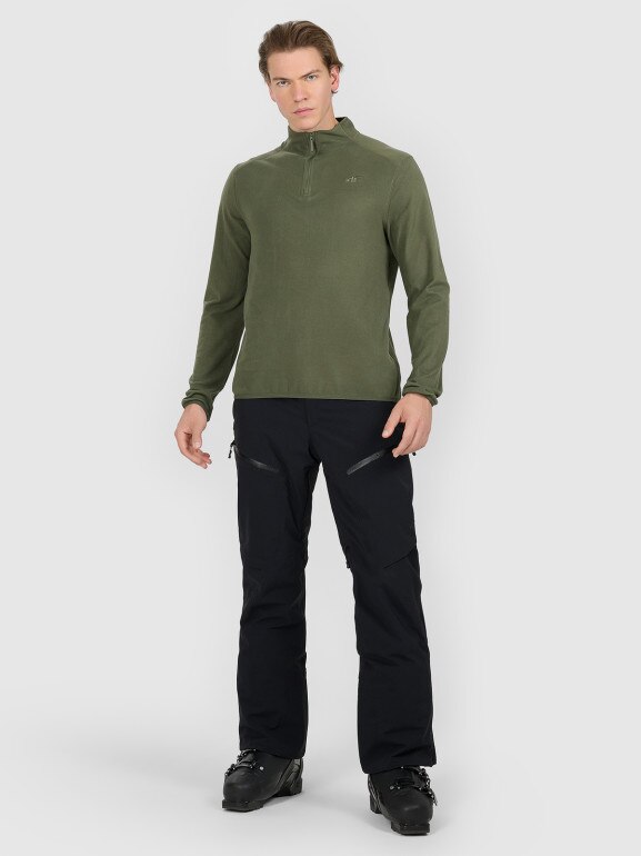 Męska bielizna termiczna (góra) 4F 4FRAW25UFLEM082 - khaki