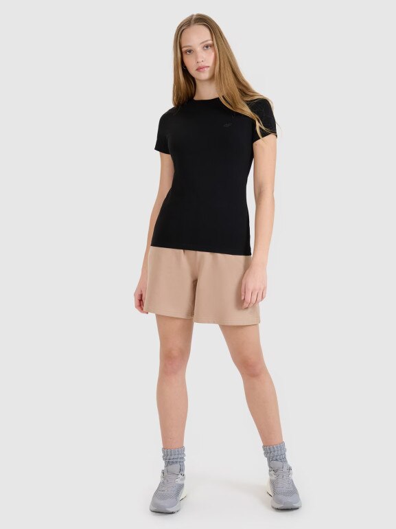 Damski t-shirt bez nadruku (2-pack) 4F 4FRMM00TTSHF2709 - multikolor