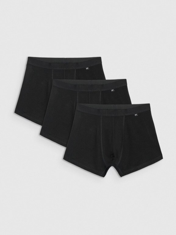 Męskie bokserki (3-pack) 4F 4FRMM00UBXSM068 - czarne
