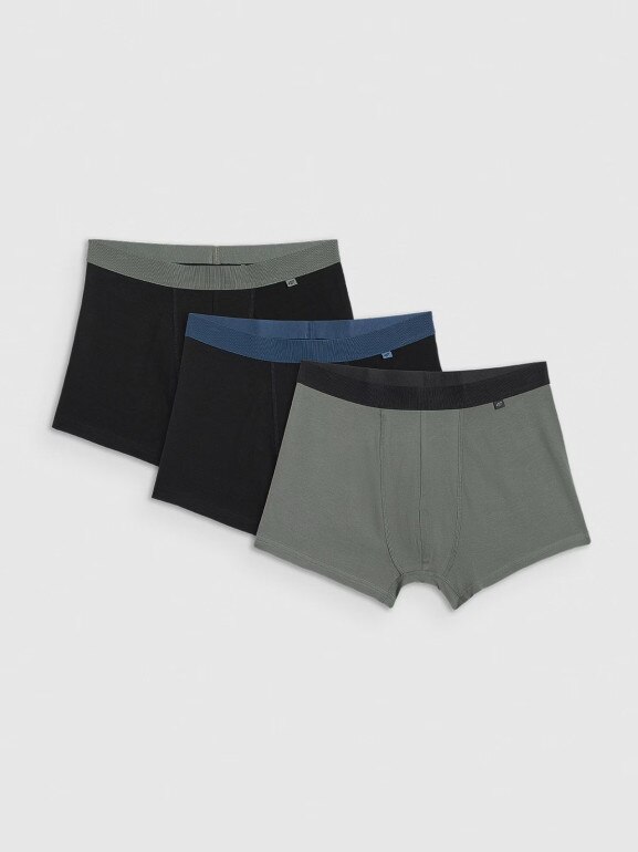 Męskie bokserki (3-pack) 4F 4FRMM00UBXSM068 - multikolor
