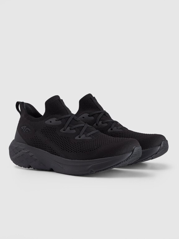 Męskie sneakersy 4F Velocity E-knit 4FRSS25FSPOM147 - czarne