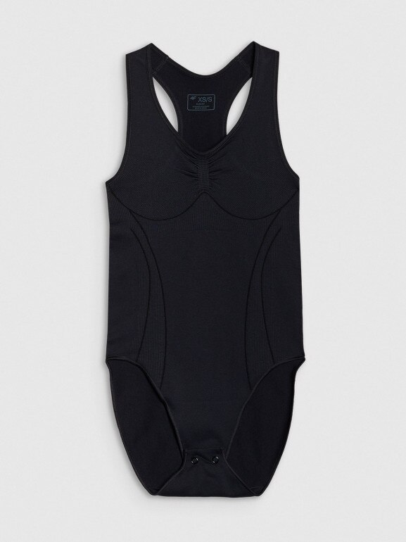 Damskie body treningowe 4F 4FRSS25TFBOF004 - czarne