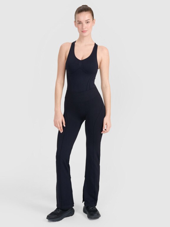 Damskie body treningowe 4F 4FRSS25TFBOF004 - czarne
