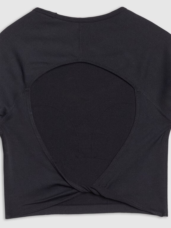 Damski longsleeve treningowy 4F 4FRSS25TFLOF486 - czarny