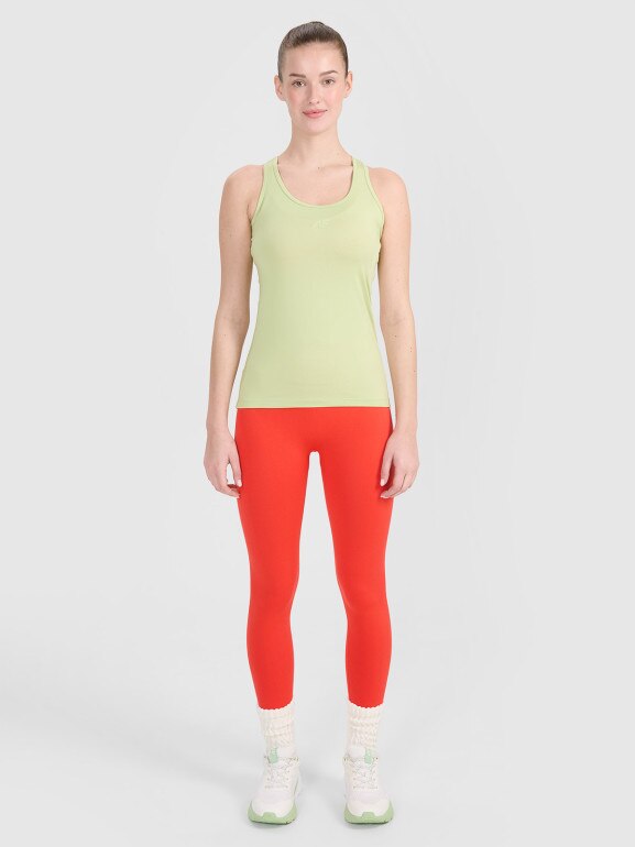 Damski top treningowy 4F 4FRSS25TFSLF414 - zielony