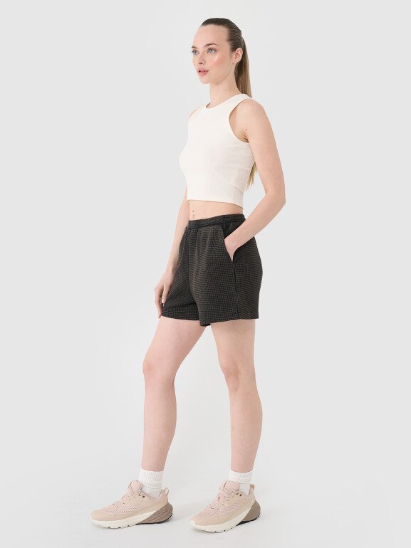 Damskie spodenki casual 4F 4FRSS25TSHOF699 - czarne