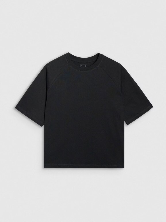 Damski t-shirt oversize 4F 4FRSS25TTSHF2792 - czarny
