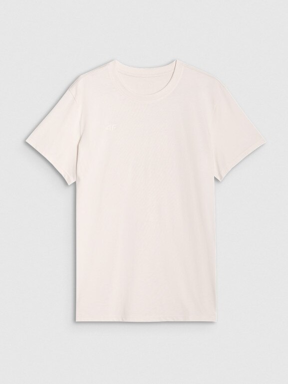 Męski t-shirt z nadrukiem 4F 4FRSS25TTSHM2687 - biały