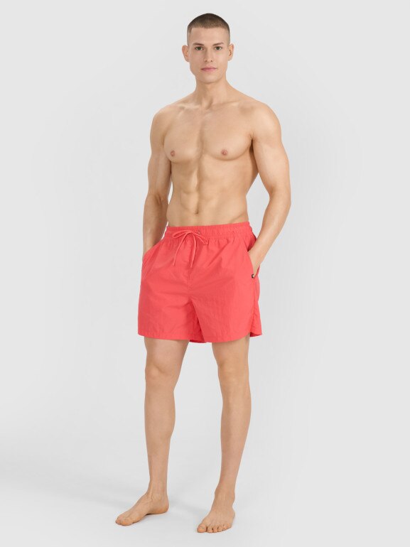 Męskie spodenki plażowe 4F 4FRSS25UBDSM178 - czerwone