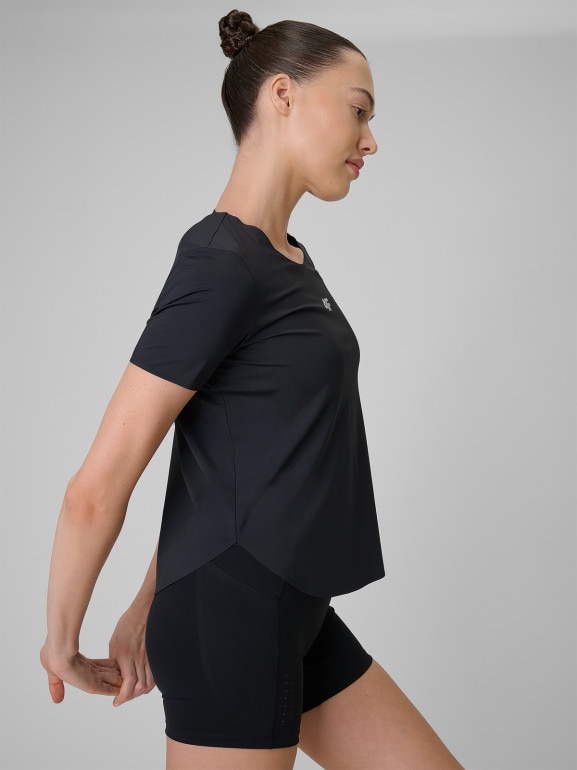 Damska koszulka treningowa 4F 4FRSS26TFTSF2335 - czarna