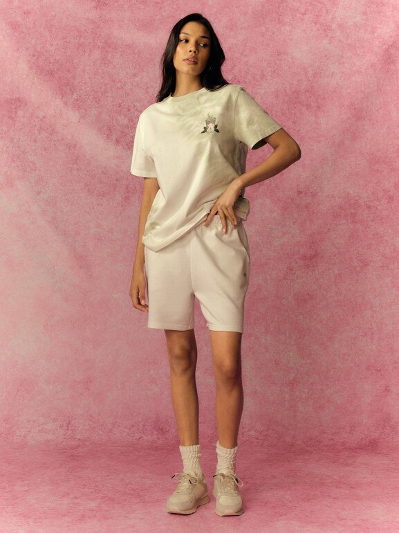 Damski t-shirt z nadrukiem 4F 4FRSS26TTSHF3852 - zielony