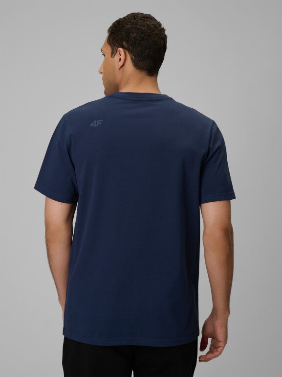 Męski t-shirt bez nadruku (2-pack) 4F 4FRSS26TTSHM4226 - multikolor