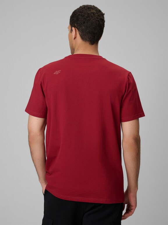 Męski t-shirt bez nadruku (2-pack) 4F 4FRSS26TTSHM4226 - multikolor