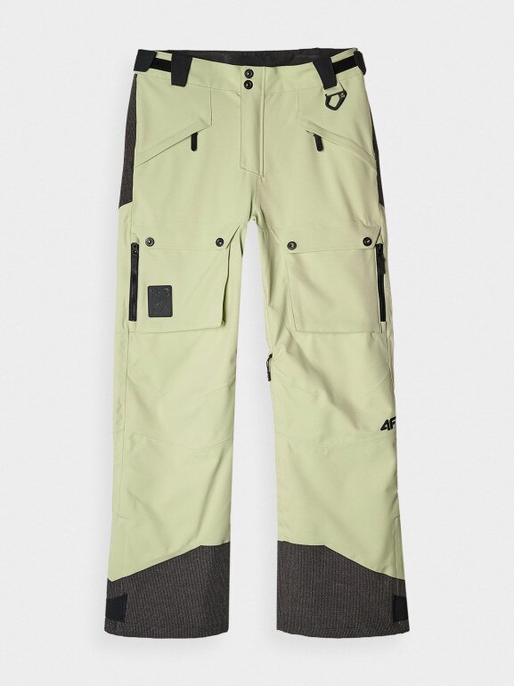Damskie spodnie snowboardowe 4F 4FWAW24TFTRF701 - zielone