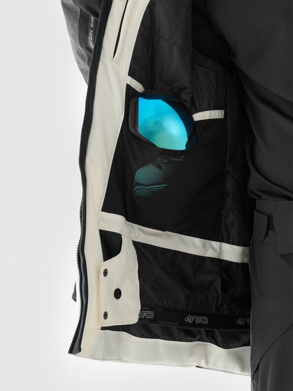 Męska kurtka snowboardowa 4F 4FWAW24TTJAM511 - szara