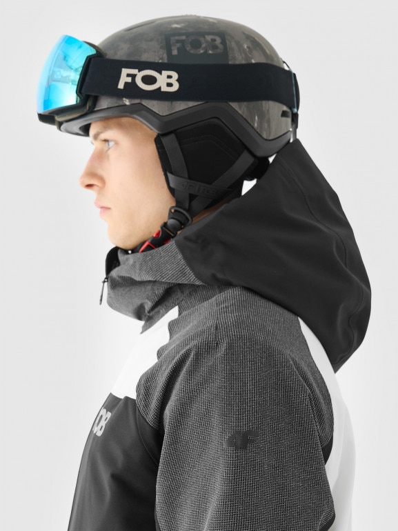 Męska kurtka snowboardowa 4F 4FWAW24TTJAM511 - szara