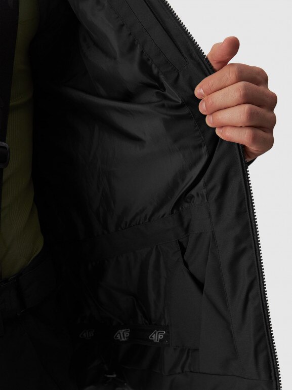 Męska kurtka narciarska 4F 4FWAW24TTJAM580 - czarna