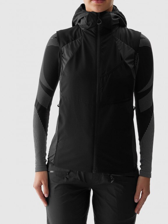Damski bezrękawnik trekkingowy Primaloft Active 4F 4FWAW24TVJAF165 - czarny