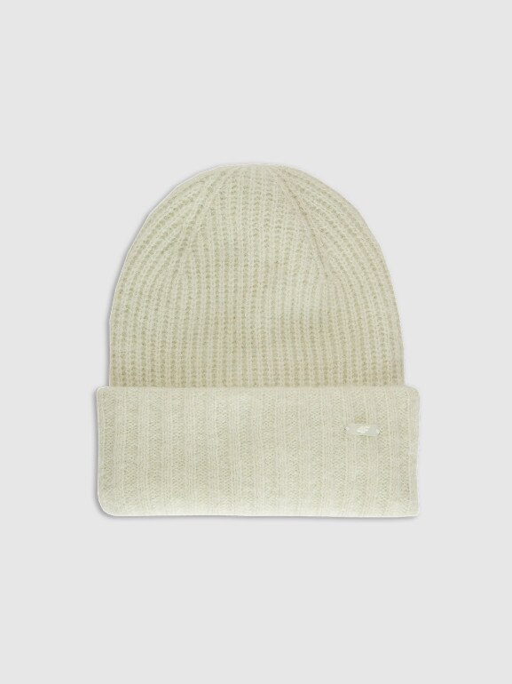 Damska czapka zimowa 4F 4FWAW25ACAPF568 - turkusowa