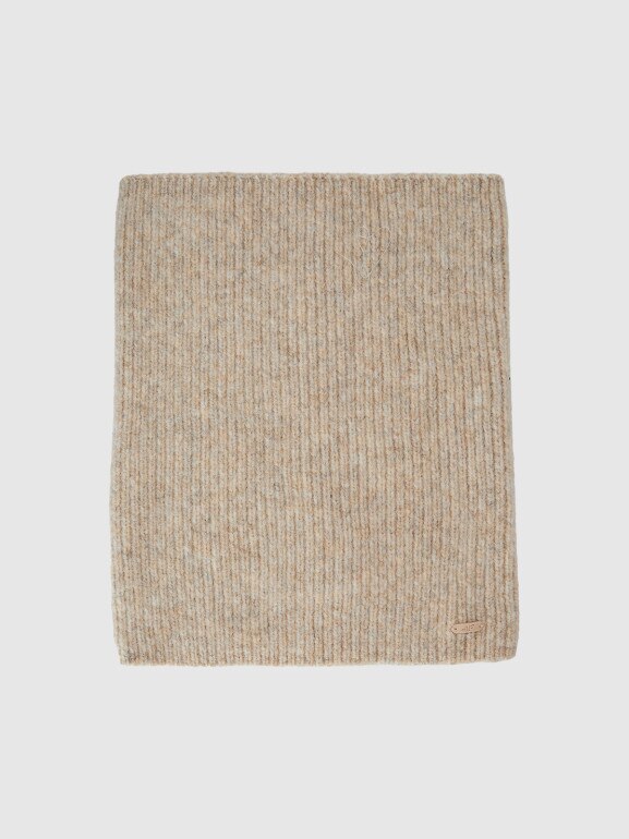 Zestaw zimowy komin i czapka uniseks 4F 4FWAW25ACAPF571 - beżowy