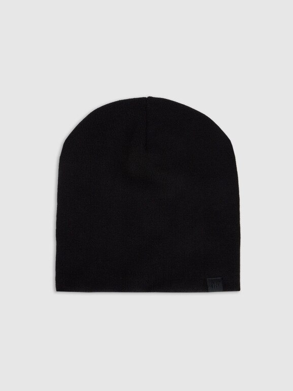 Czapka beanie uniseks 4F 4FWAW25ACAPU675 - czarna