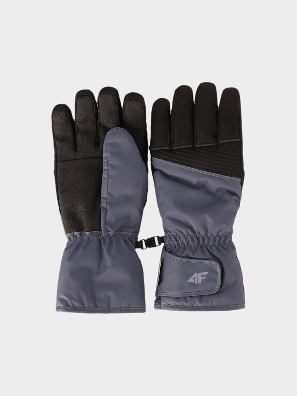 Męskie rękawiczki narciarskie 4F 4FWAW25AFGLM167 - szare