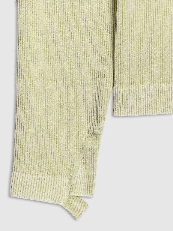 Damski longsleeve do jogi i pilatesu 4F 4FWAW25TFLOF429 - zielony