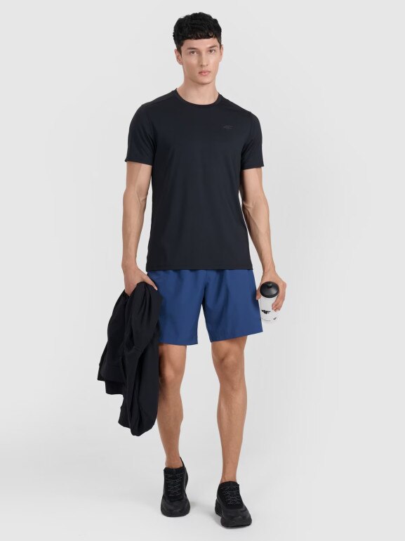 Męskie spodenki treningowe 4F 4FWAW25TFSHM1040 - granatowe