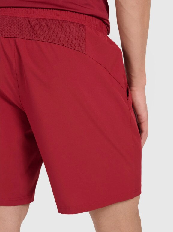 Męskie spodenki treningowe 4F 4FWAW25TFSHM1040 - czerwone