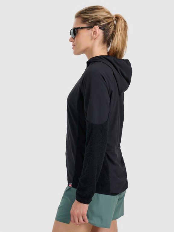 Damska bluza do biegania w terenie 4F 4FWAW25TFSWF584 - czarna