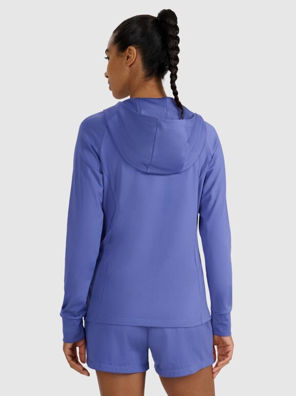 Damska bluza treningowa 4F 4FWAW25TFSWF585 - granatowa