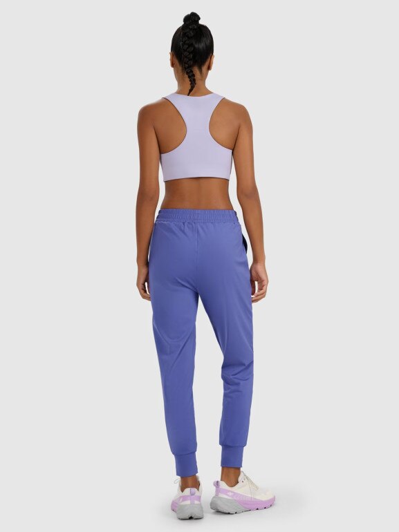 Damskie spodnie treningowe 4F 4FWAW25TFTRF0934 - granatowe