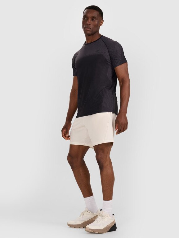 Męska koszulka treningowa 4F 4FWAW25TFTSM1457 - czarna