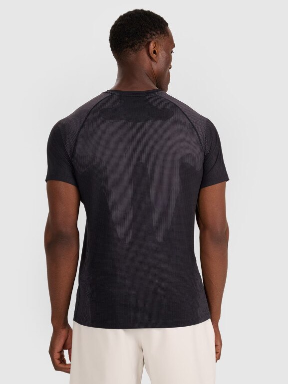 Męska koszulka treningowa 4F 4FWAW25TFTSM1457 - czarna