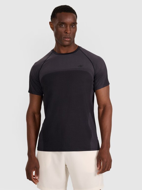Męska koszulka treningowa 4F 4FWAW25TFTSM1457 - czarna