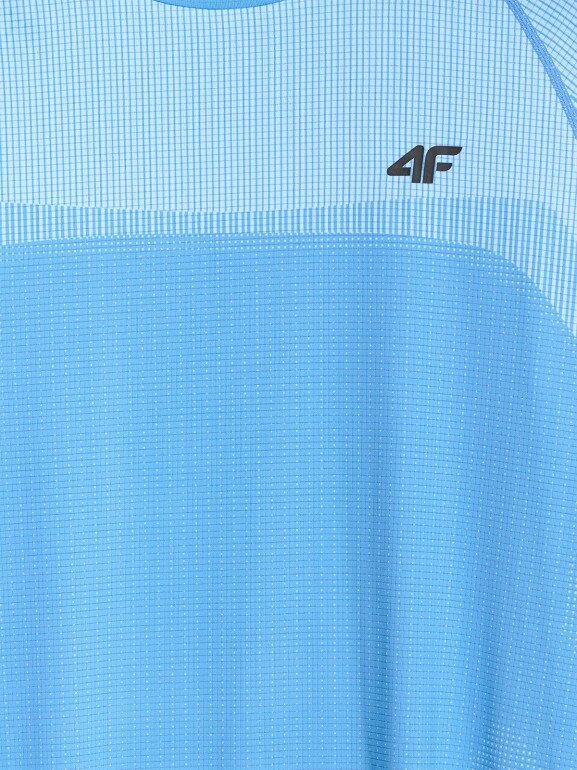 Męska koszulka treningowa 4F 4FWAW25TFTSM1457 - niebieska