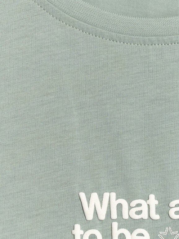 Damski t-shirt z nadrukiem 4F 4FWAW25TTSHF2322 - turkusowy